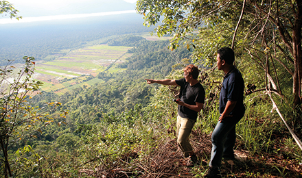 people looking at a forrest view image people looking at a forrest view image