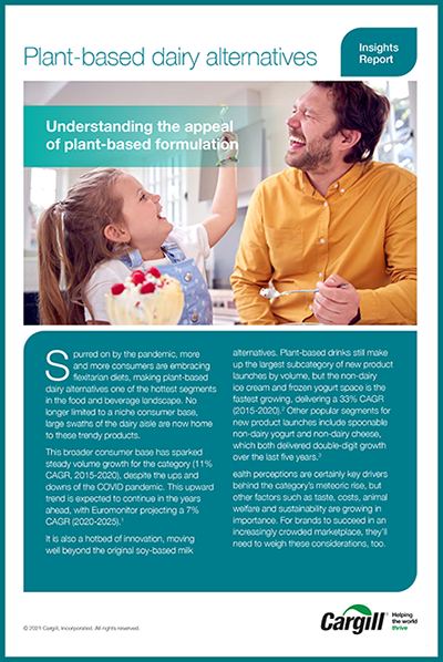 Dairy Alternatives Insights Report front cover Dairy Alternatives Insights Report front cover