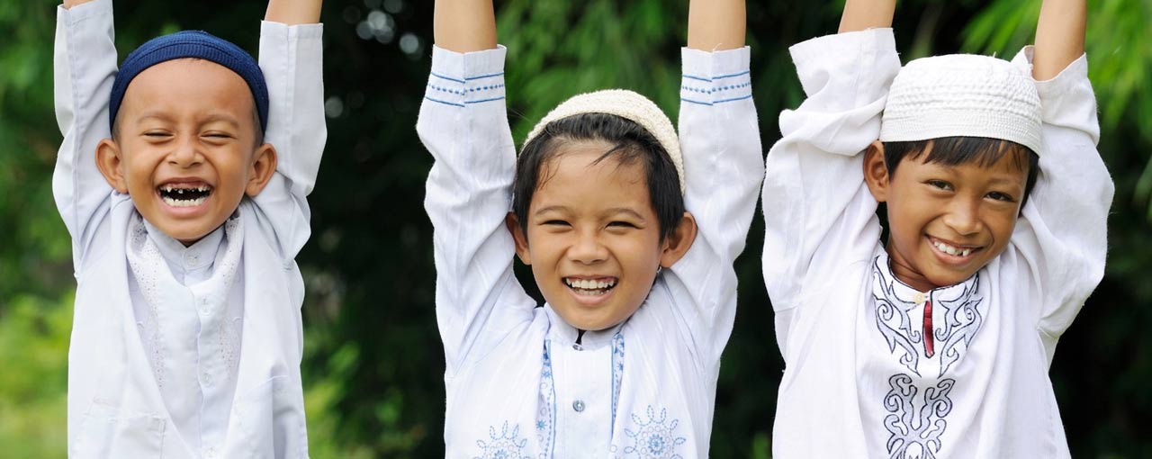 three boys playing image