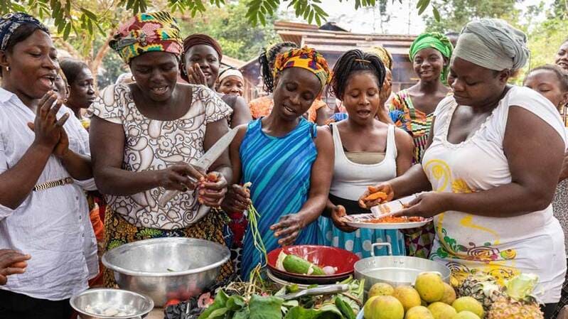 African women cooking African women cooking