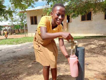 girl filling water bottle image girl filling water bottle image