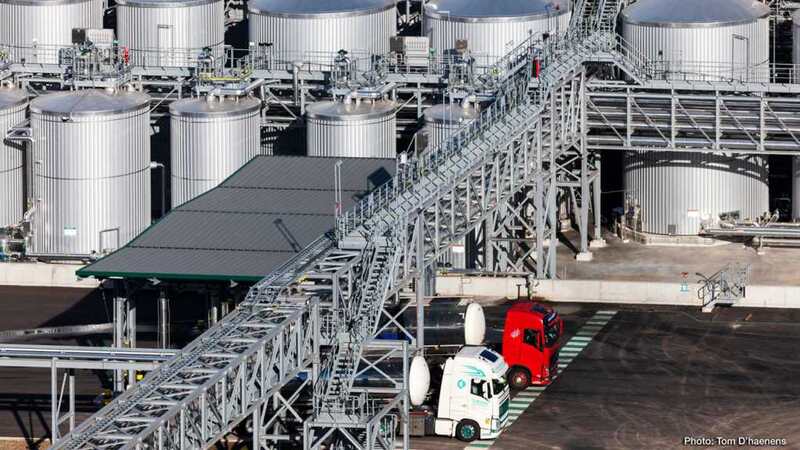 An aerial image of Cargill’s state-of-the-art advanced biodiesel plant in Ghent, Belgium.