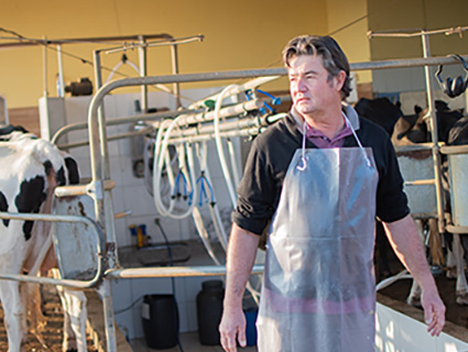 A female farmer stands in front of a field of green plants.  A female farmer stands in front of a field of green plants.