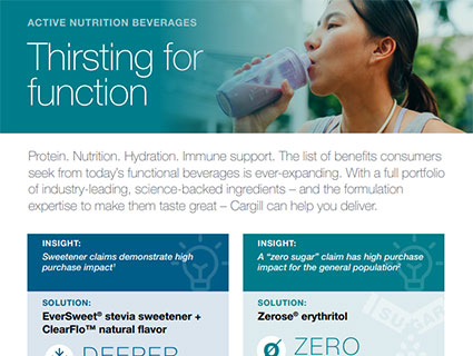 Active Nutrition Beverage Infographic